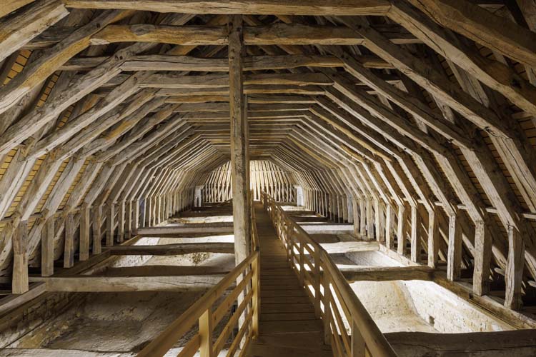 Comble du choeur, vue depuis la croisée du transept