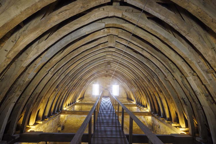 Comble nord, vue depuis la croisée du transept