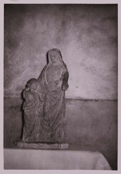 groupe sculpté : Éducation de la Vierge