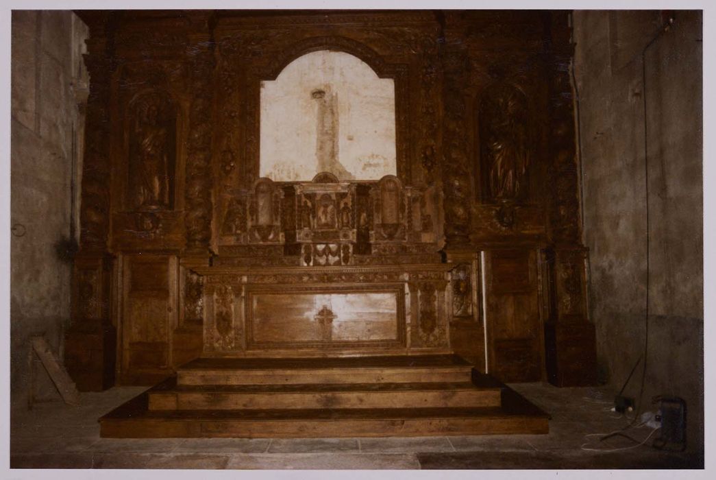 retable du maître-autel, vue partielle