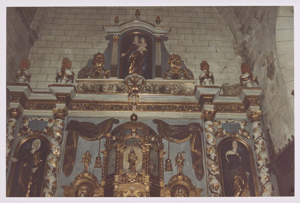 retable du maître-autel, vue partielle