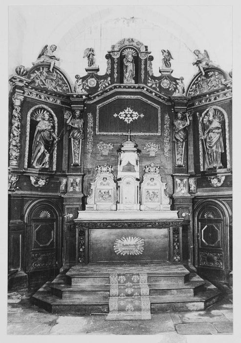 maître-autel, retable, tabernacle