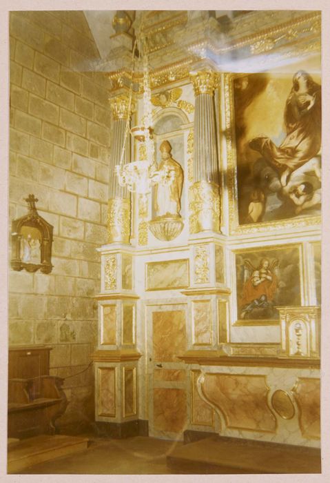 maître-autel, tabernacle, retable, vue partielle