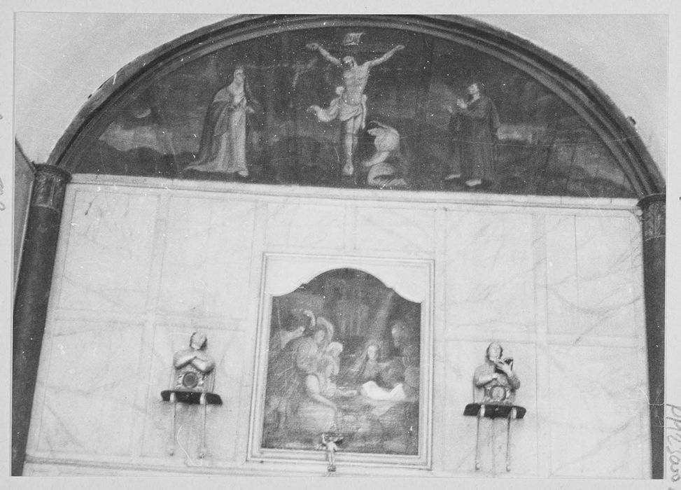 tableaux : Adoration des bergers, Calvaire avec Marie-Madeleine