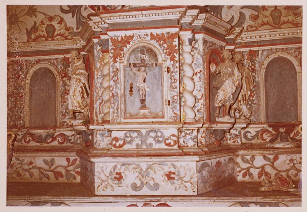 tabernacle du maître-autel, vue partielle