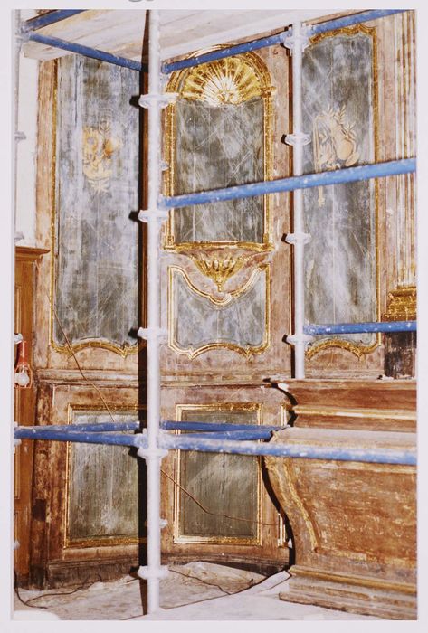 maître-autel, vue partielle du retable