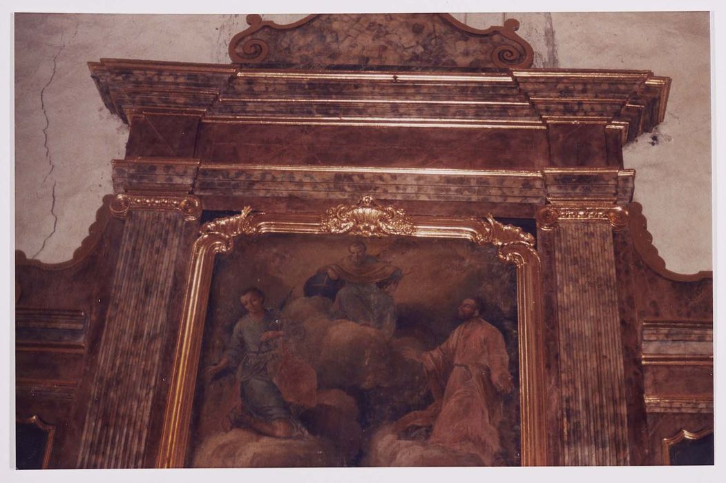 tableau du maître-autel : Adoration de Dieu le Père