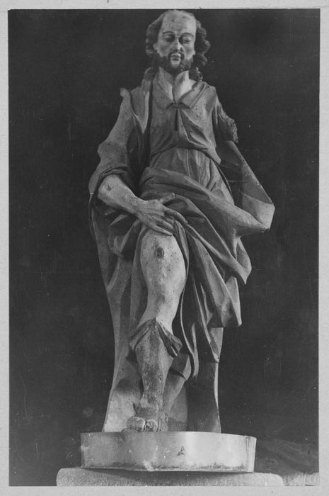 statue (petite nature) : Saint Roch