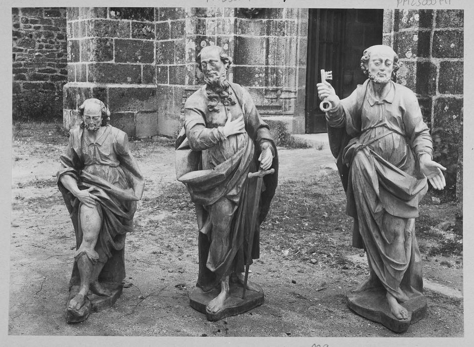 statue (petite nature) : Saint Roch, saint Paul, saint Pierre