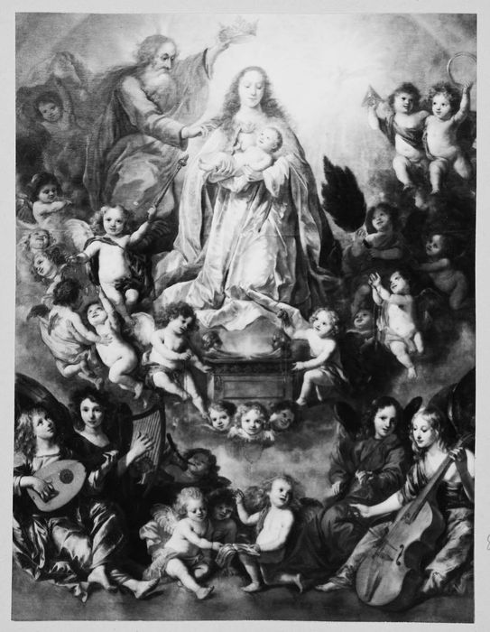 tableau : Vierge entourée d'un concert d'ange