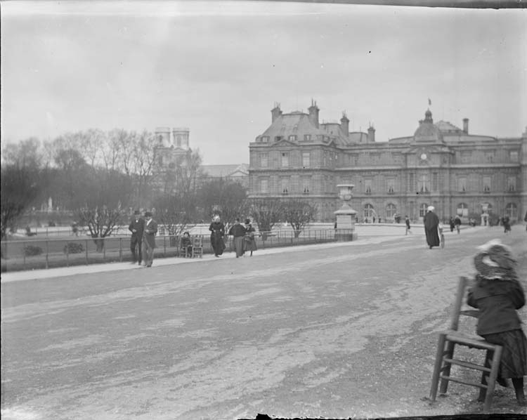 Vue générale du jardin et du palais du Luxembourg