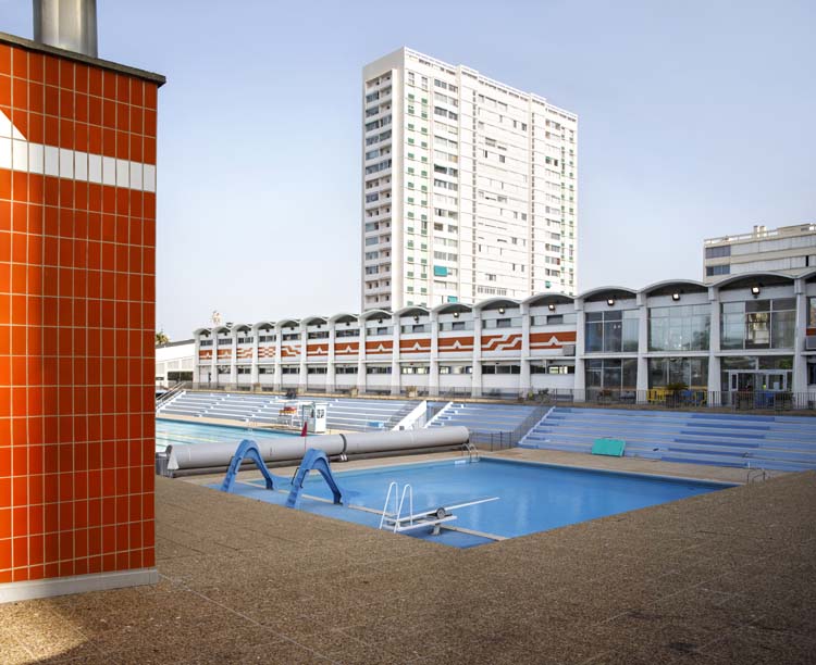 La piscine depuis le bord