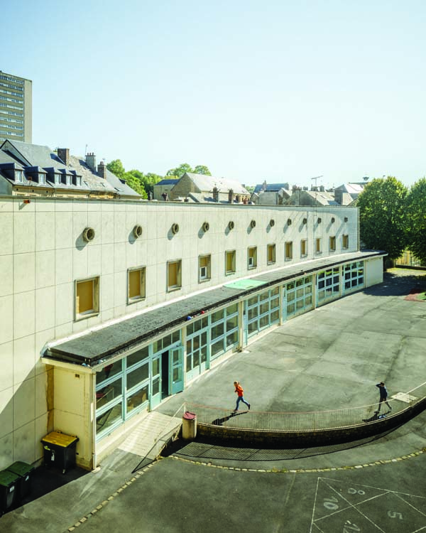 Cour, vue d’en haut