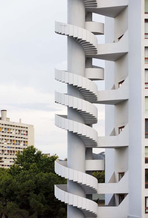 Escalier hélicoïdal extérieur