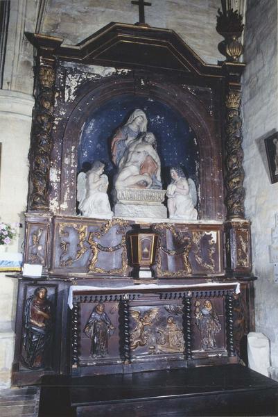 autel de la Vierge Marie, retable et tabernacle