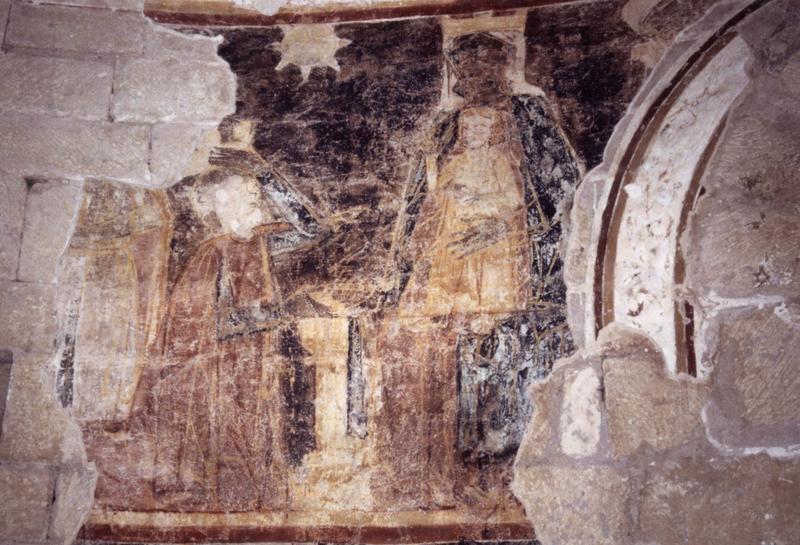 peinture monumentale, tambour de l'abside : Adoration des rois mages (l'), vue générale