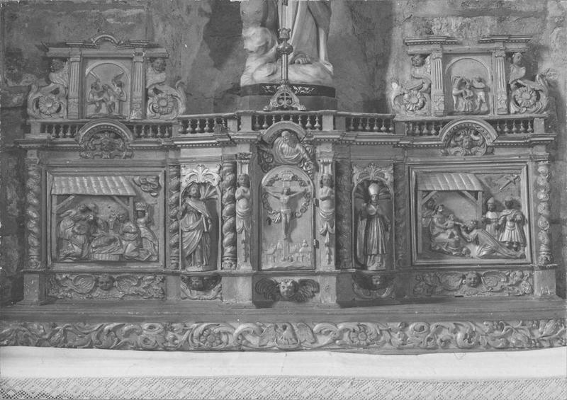 tabernacle à ailes, statuettes, vue générale