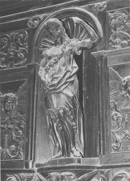 2 statues : saint Jean-Baptiste, saint Paul
