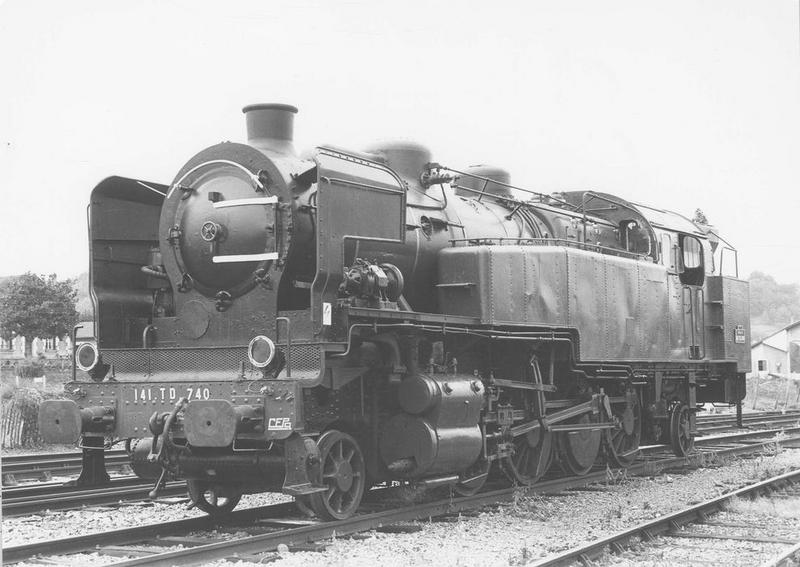 locomotive à vapeur : locomotive tender Fives-Lille, à voie normale 141 TD 740, vue générale - © Ministère de la Culture (France), Médiathèque du patrimoine et de la photographie (objets mobiliers), tous droits réservés