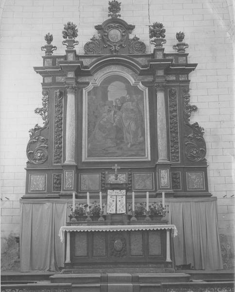 retable (retable architecturé), du maître-autel, vue générale