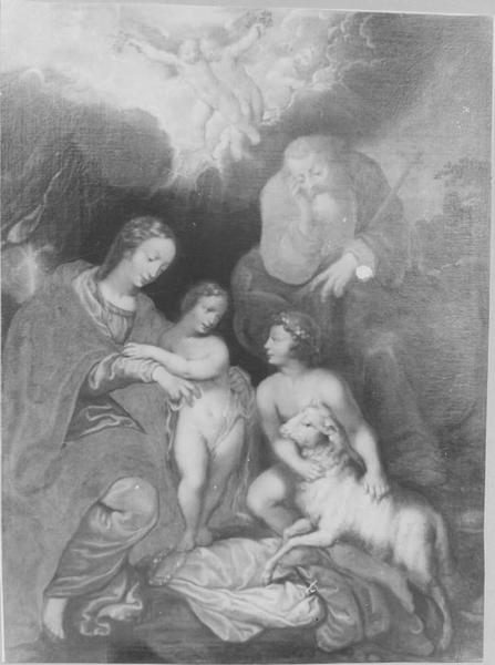 tableau : Sainte Famille (la), vue générale - © Ministère de la Culture (France), Médiathèque du patrimoine et de la photographie (objets mobiliers), tous droits réservés