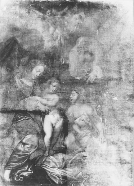 tableau : Sainte Famille (la), vue générale - © Ministère de la Culture (France), Médiathèque du patrimoine et de la photographie (objets mobiliers), tous droits réservés