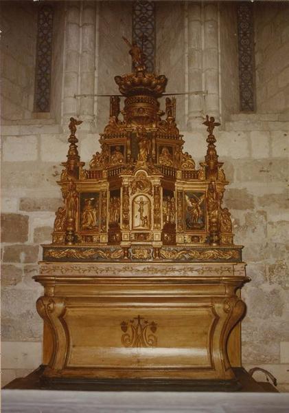 tabernacle (tabernacle à ailes et dais d'exposition), du maître-autel, vue générale