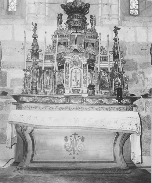 tabernacle (tabernacle à ailes et dais d'exposition), du maître-autel, vue générale