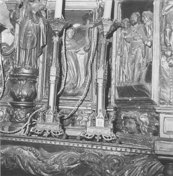 tabernacle (tabernacle à ailes et dais d'exposition), du maître-autel, détail