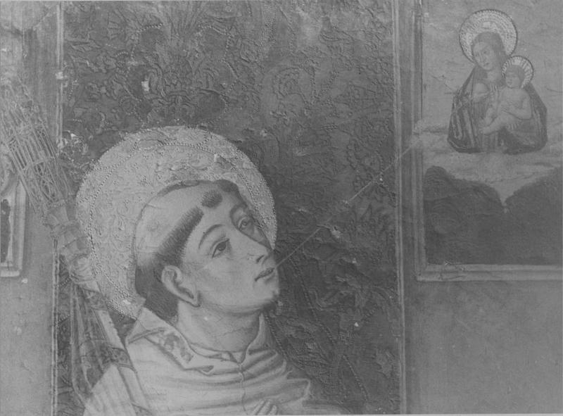 tableau : saint Bernard, détail