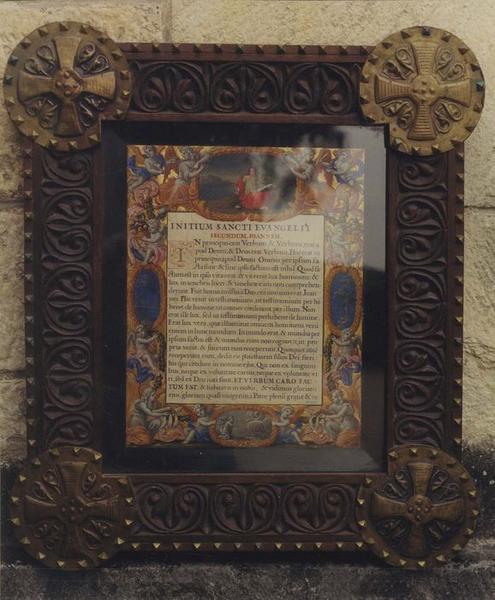 canon d'autel enluminé et son cadres, vue générale - © Ministère de la Culture (France), Médiathèque du patrimoine et de la photographie (objets mobiliers), tous droits réservés