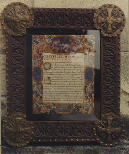 canon d'autel enluminé et son cadres, vue générale - © Ministère de la Culture (France), Médiathèque du patrimoine et de la photographie (objets mobiliers), tous droits réservés