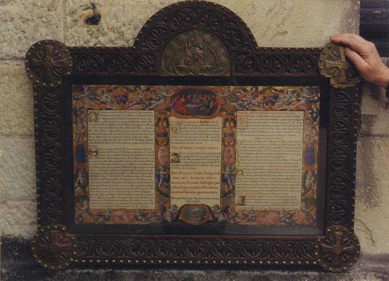 canon d'autel enluminé et son cadres, vue générale - © Ministère de la Culture (France), Médiathèque du patrimoine et de la photographie (objets mobiliers), tous droits réservés