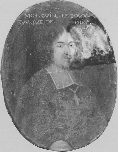 tableau : portrait de Mgr Guillaume Le Boux, évêque de Périgueux, vue générale