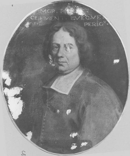 tableau : portrait de Mgr Pierre Clément, évêque de Périgueux, vue générale