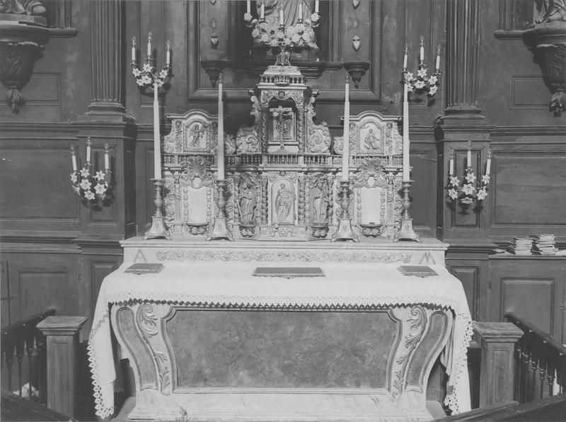 tabernacle de l'autel secondaire nord, vue générale