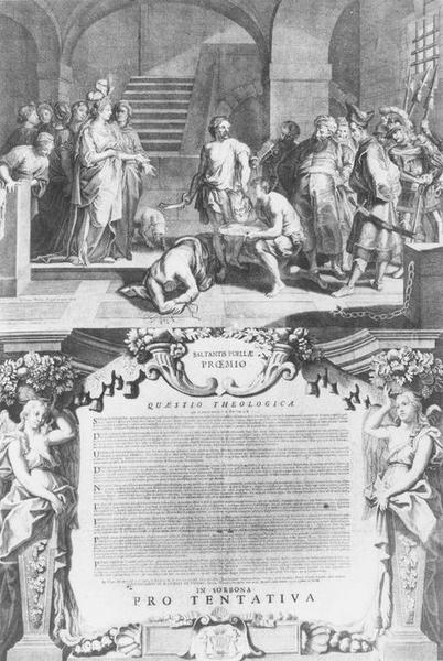 livre : thèses soutenues par Mgr de Beaumont, archevêque de Paris, détail