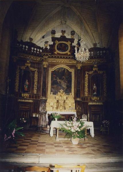 retable, tabernacle, tableau, vue générale