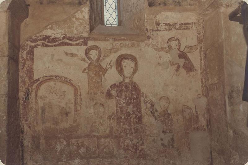 peintures monumentales, détail : ex-voto à saint Léonard