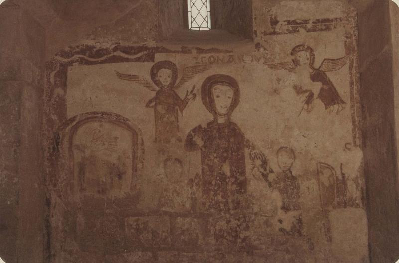 peintures monumentales, détail : ex-voto à saint Léonard