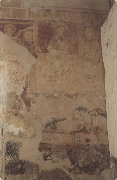 peintures monumentales, mur sud de la nef, détail