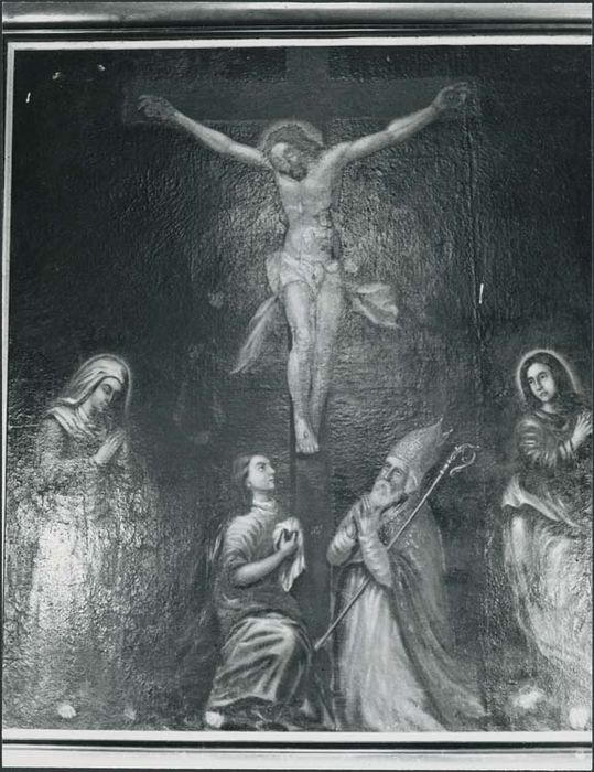 tableau et son cadre : Christ en croix - © Ministère de la Culture (France), Médiathèque du patrimoine et de la photographie, diffusion GrandPalaisRmn Photo