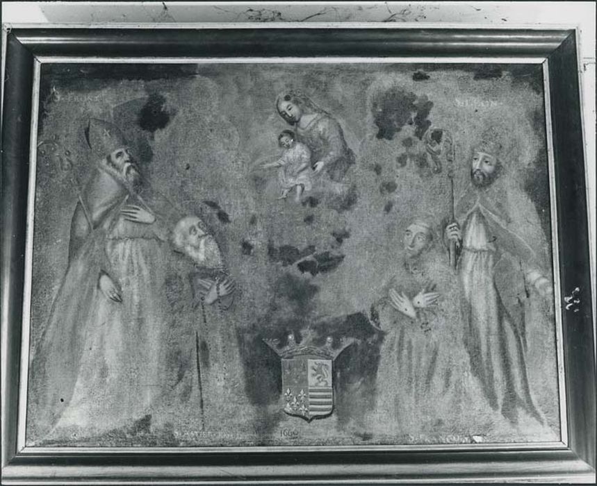 tableau et son cadre : Vierge à l'Enfant avec quatre saintes - © Ministère de la Culture (France), Médiathèque du patrimoine et de la photographie, diffusion GrandPalaisRmn Photo