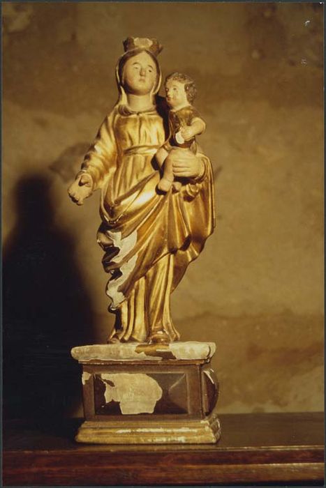 statue (statuette) : Vierge à l'Enfant couronnée