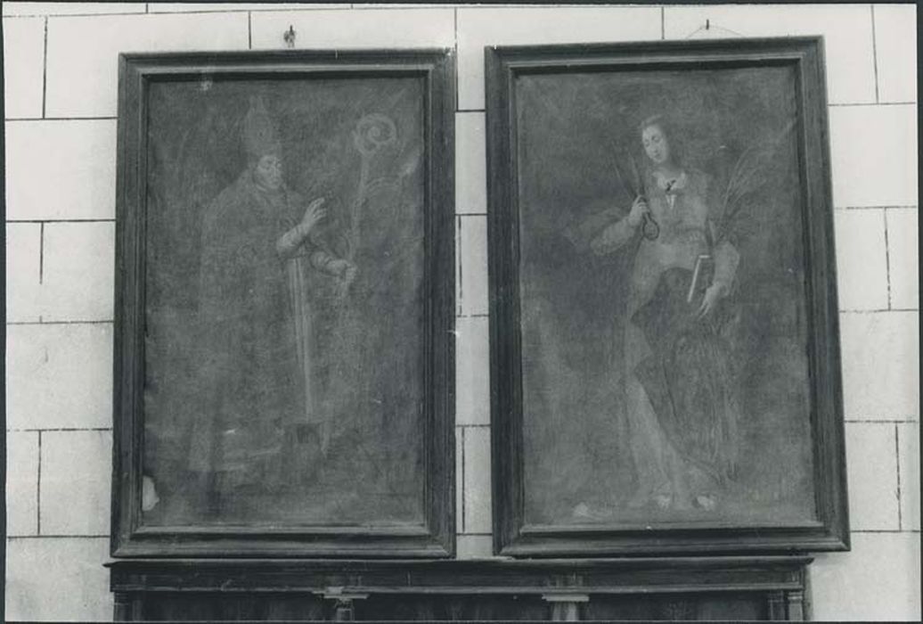 tableaux : Saint Blaise et Sainte Agathe