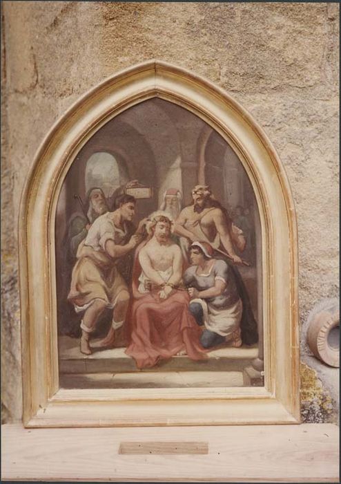 tableau : Station du Rosaire, détail d’une station