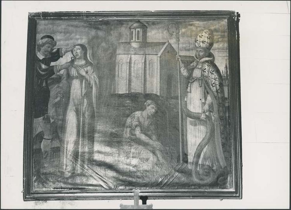 tableau : Saint Astier et sainte Appolonie - © Ministère de la Culture (France), Médiathèque de l'architecture et du patrimoine, Diffusion RMN-GP 