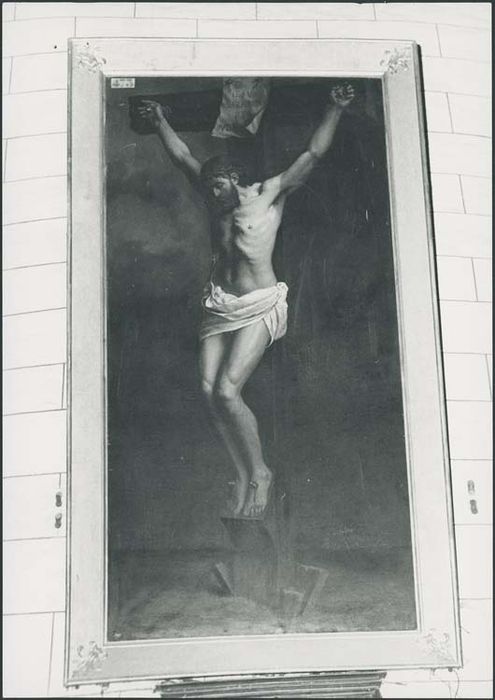 tableau : Christ en croix - © Ministère de la Culture (France), Médiathèque de l'architecture et du patrimoine, Diffusion RMN-GP 