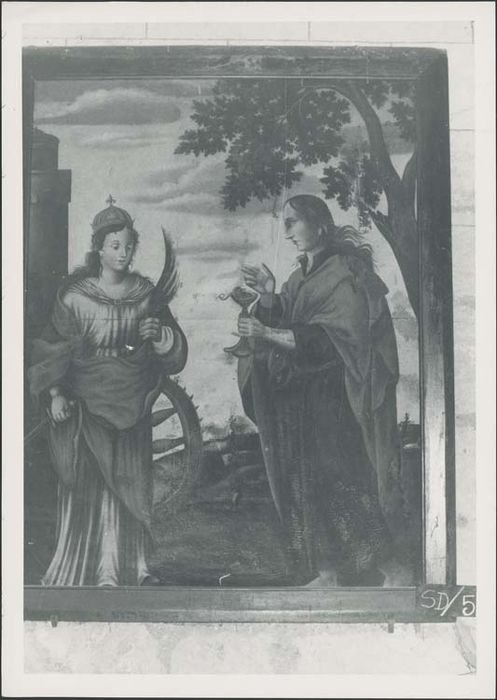 tableau : Saint Jean et sainte Catherine