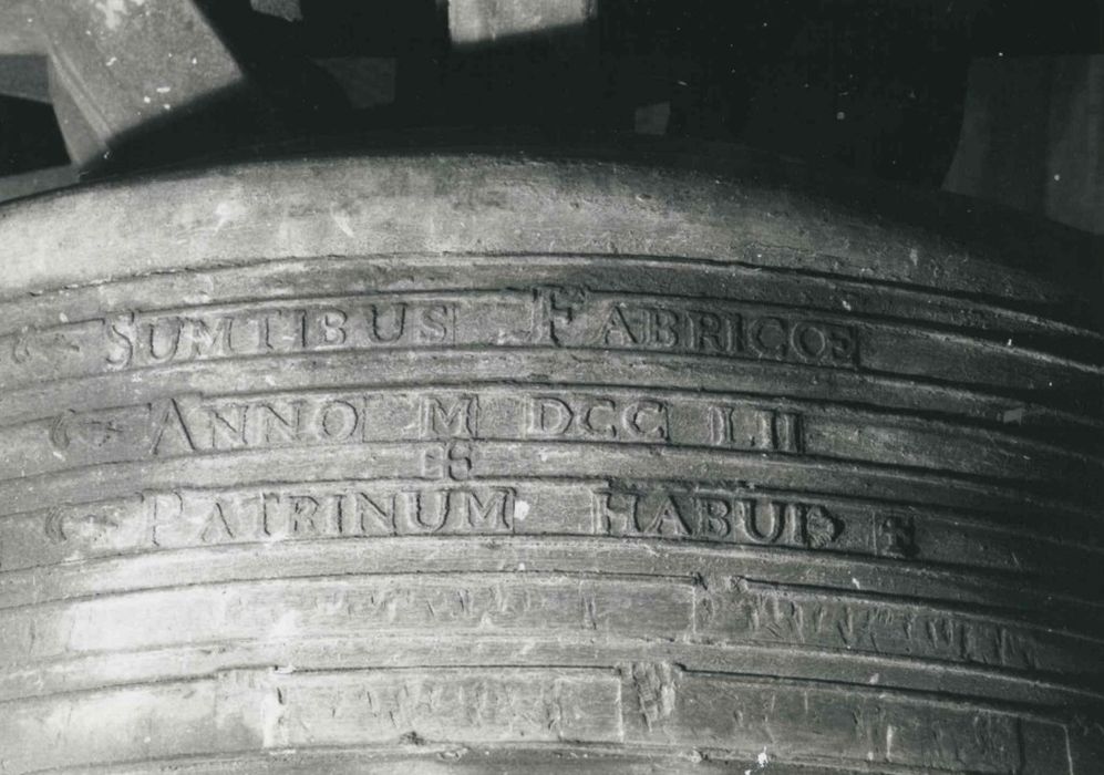 cloche dite Stanislas, détail de l’inscription